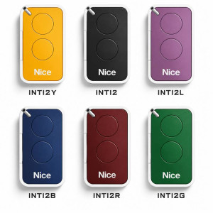 NICE INTI2 2-Button Gate Remote Control – 6 Colors